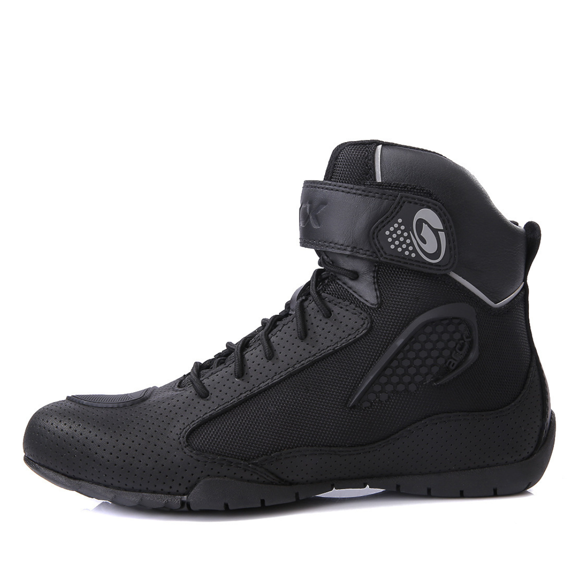 Scarpe Moto in Pelle di bovino Traspirante Antiscivolo