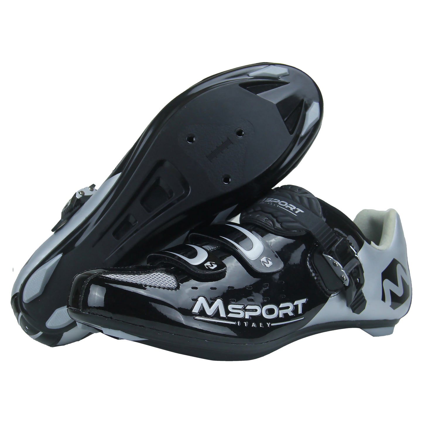 Scarpe da Ciclismo Traspiranti e Compatibili con Pedali a 3 Fori - Nero
