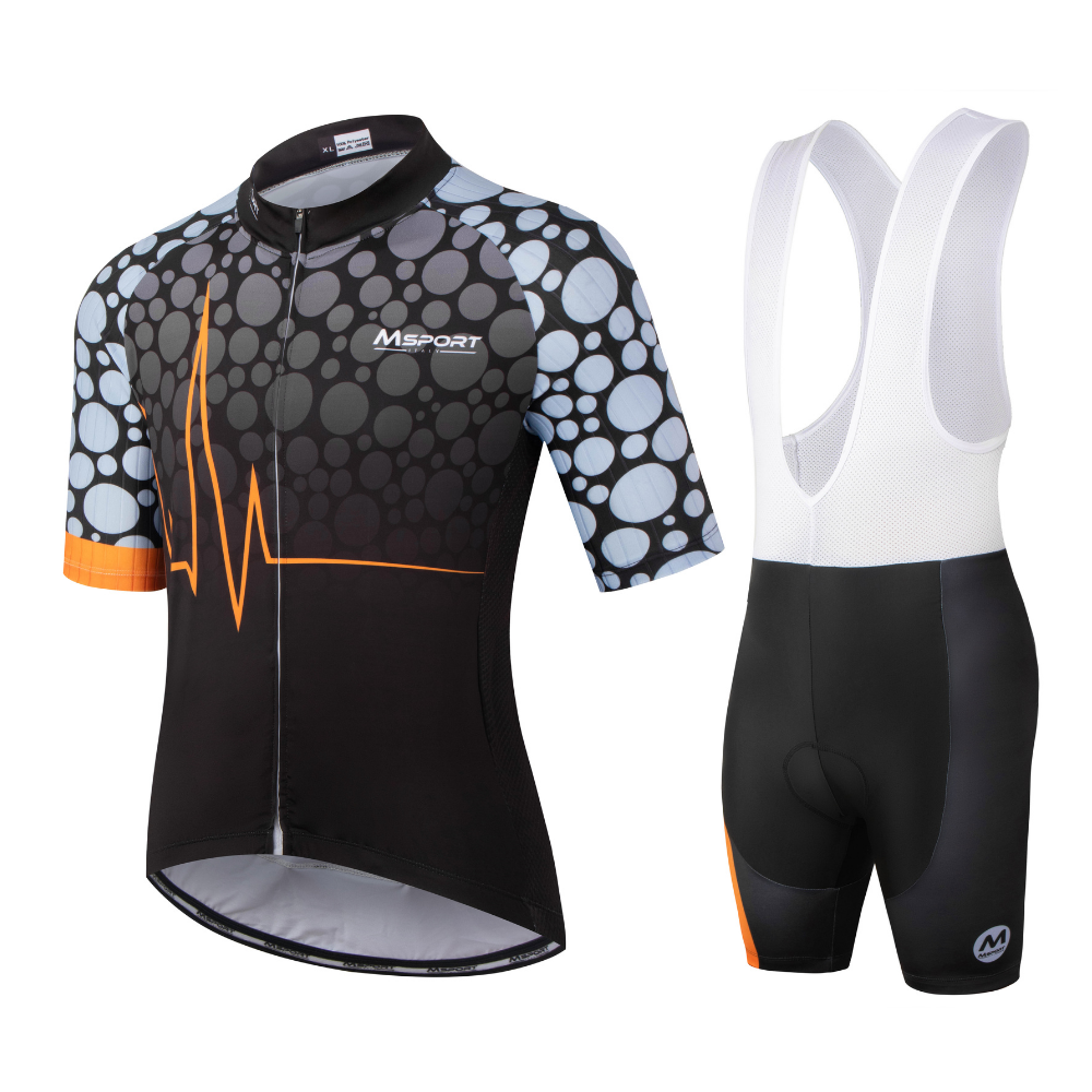 Tuta da Ciclismo Completa Uomo/Donna – Abbigliamento Tecnico Traspirante con Pantaloncini Imbottiti