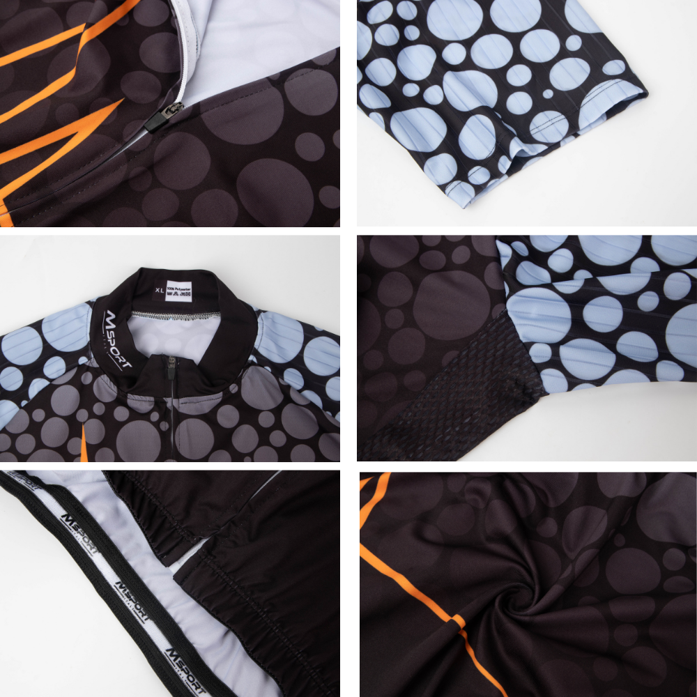 Tuta da Ciclismo Completa Uomo/Donna – Abbigliamento Tecnico Traspirante con Pantaloncini Imbottiti