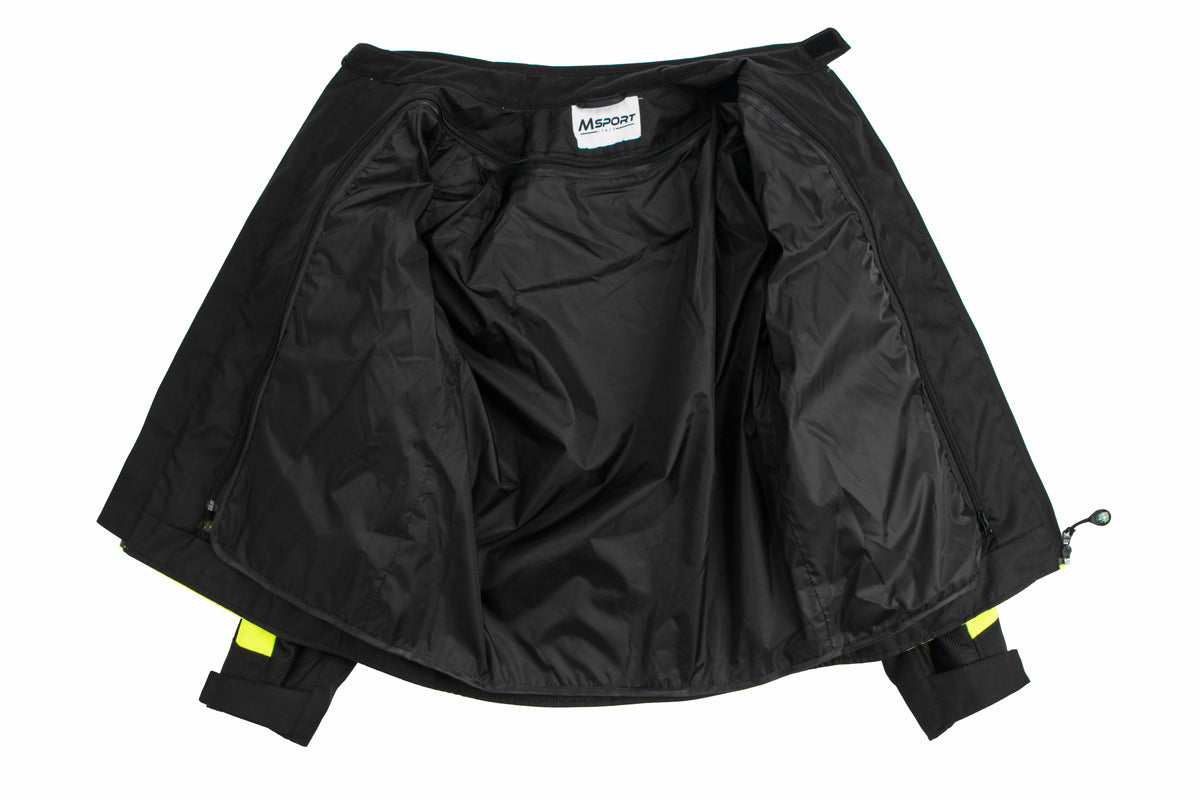 Reflective Motorcycle Jacket with Removable Protection