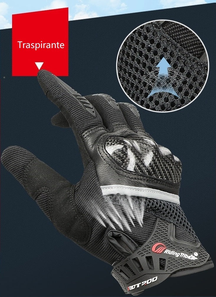 Carbon Fiber Anti-Fall Motorcycle Gloves