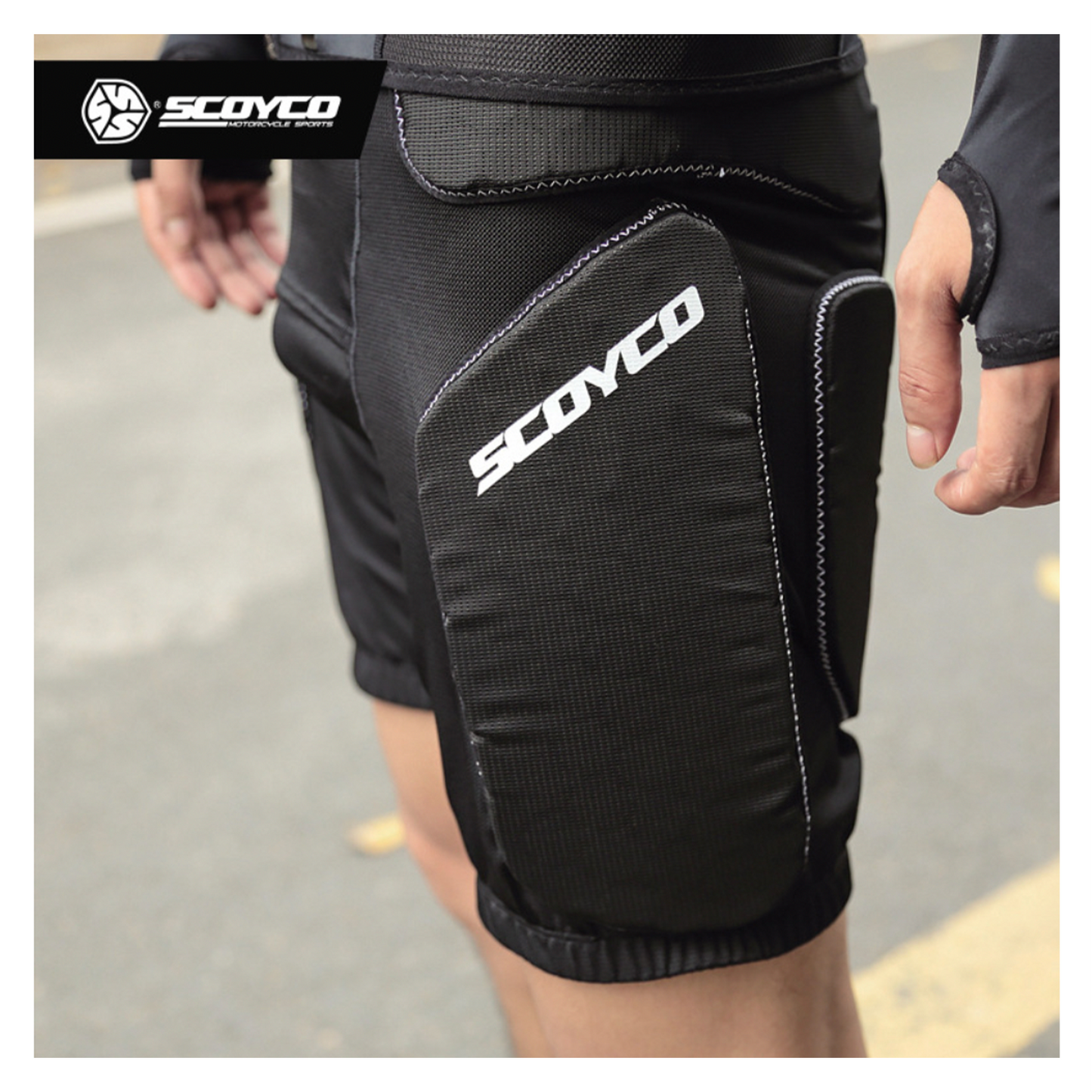 Protective shorts for motorcycles