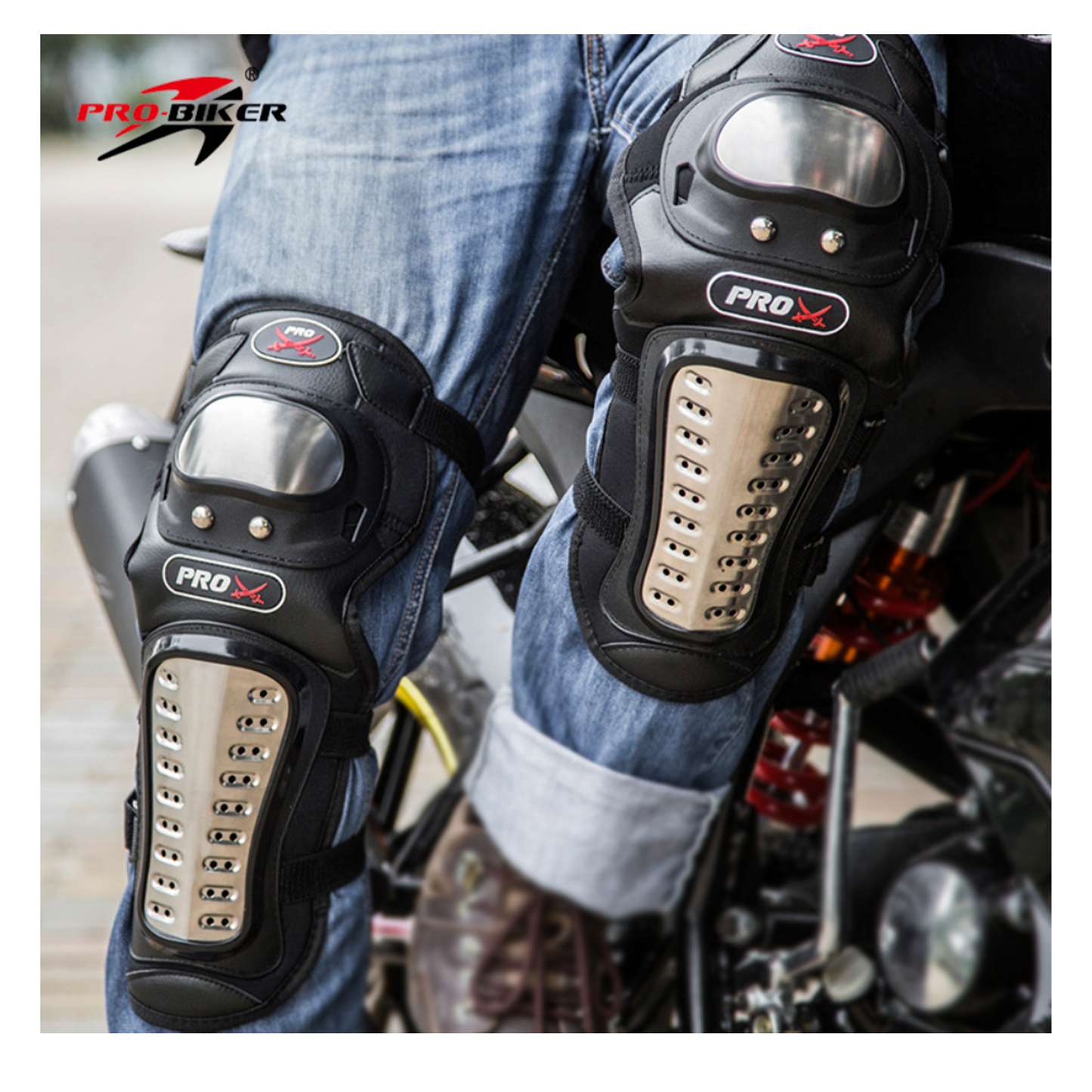 Dread Motorcycle Knee and Elbow Pads Set