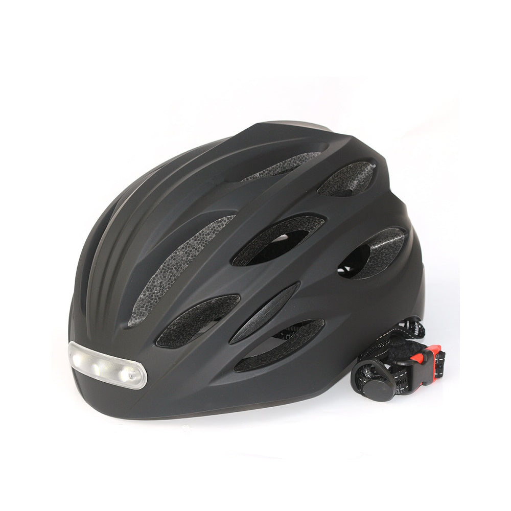 Cycling helmet with front and rear lights