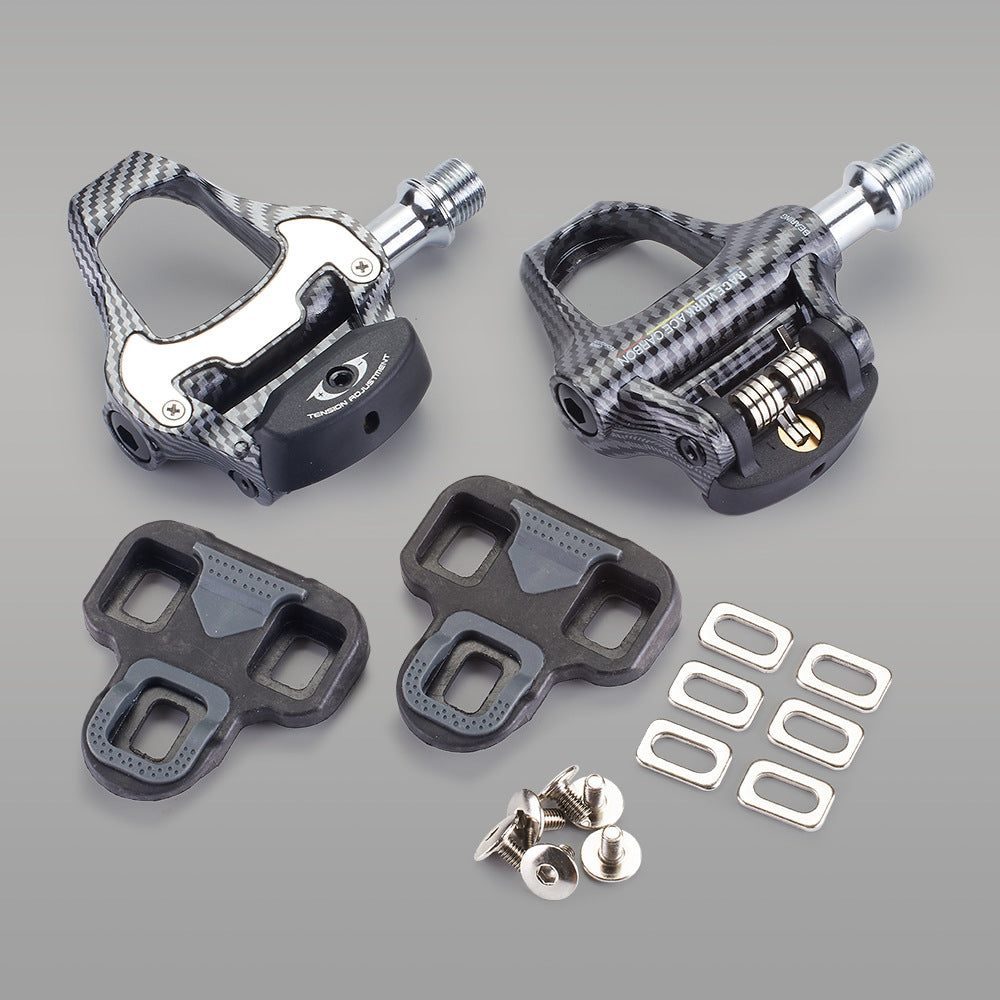 Carbon Fiber Road Bike Pedals Set