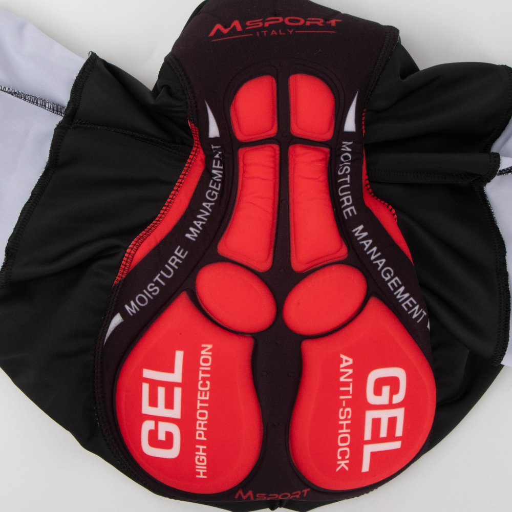 Maglia ciclismo con Pantaloncini imbottiti Gel - A-05
