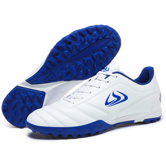 Scarpe Calcio Bambino Leggere e Resistenti Scarpe Sportive Bambino con Tacchetti Bassi per Allenamento su Erba Sintetica