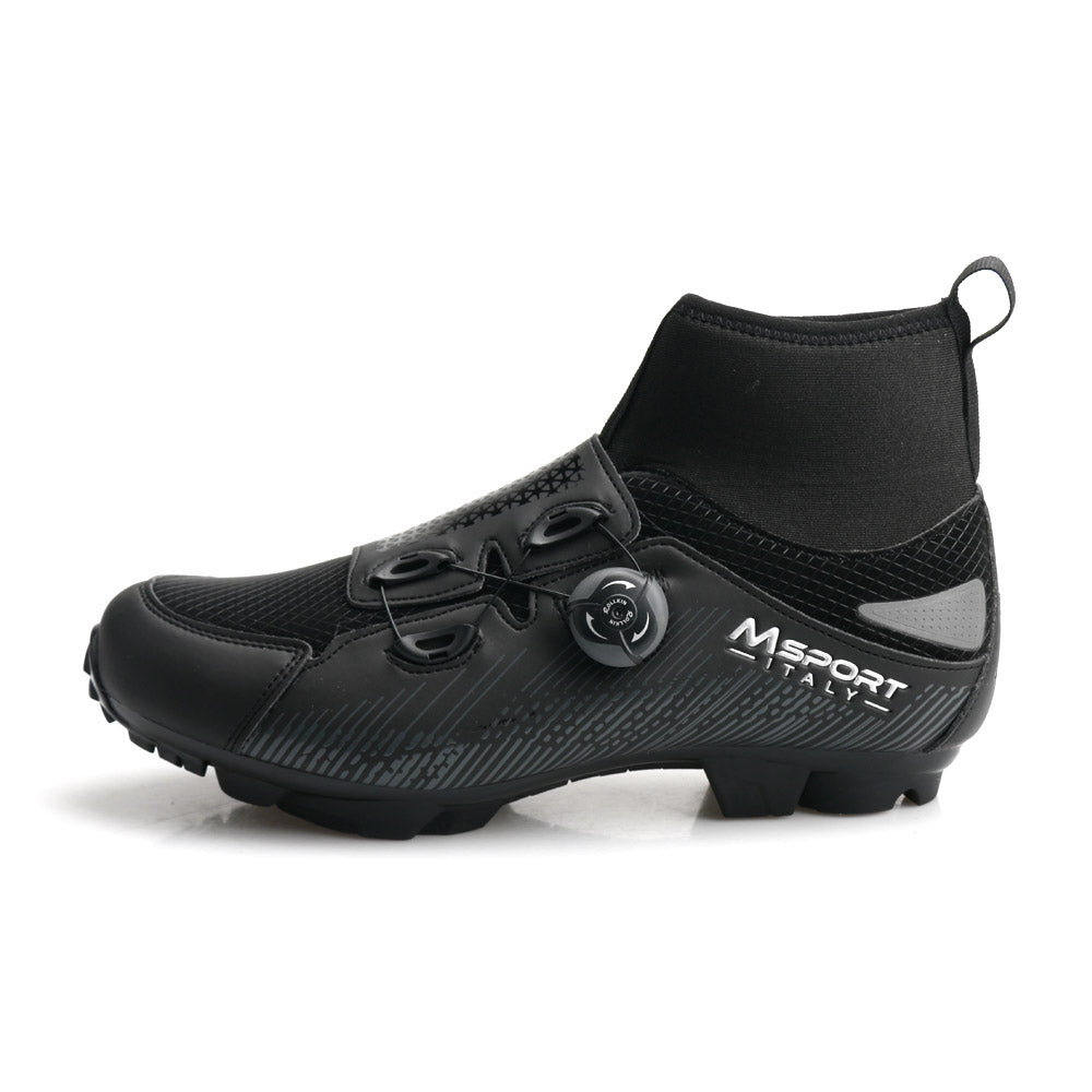 Scarpe Ciclismo MTB Invernale Antiscivolo Antipioggia, Scarpe Mountain Bike Uomo/Donna Compatibile Pedali SPD