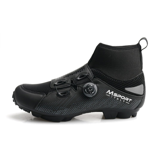 Scarpe Ciclismo MTB Invernale Antiscivolo Antipioggia, Scarpe Mountain Bike Uomo/Donna Compatibile Pedali SPD