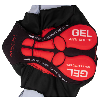 Maglia ciclismo con Pantaloncini imbottiti Gel - Msport 3