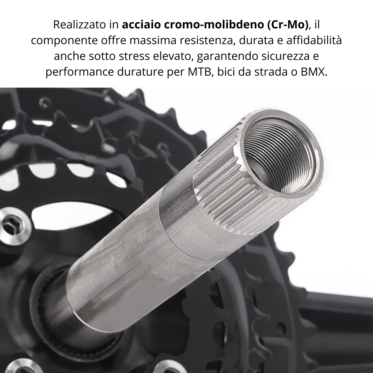 Guarnitura Tripla 42/32/24T per MTB/Bici da Strada/BMX – Set Pedivelle 170mm, Compatibile con Trasmissioni 9 e 10 velocità, Guarnitura Leggera e Resistente per Upgrade Bicicletta