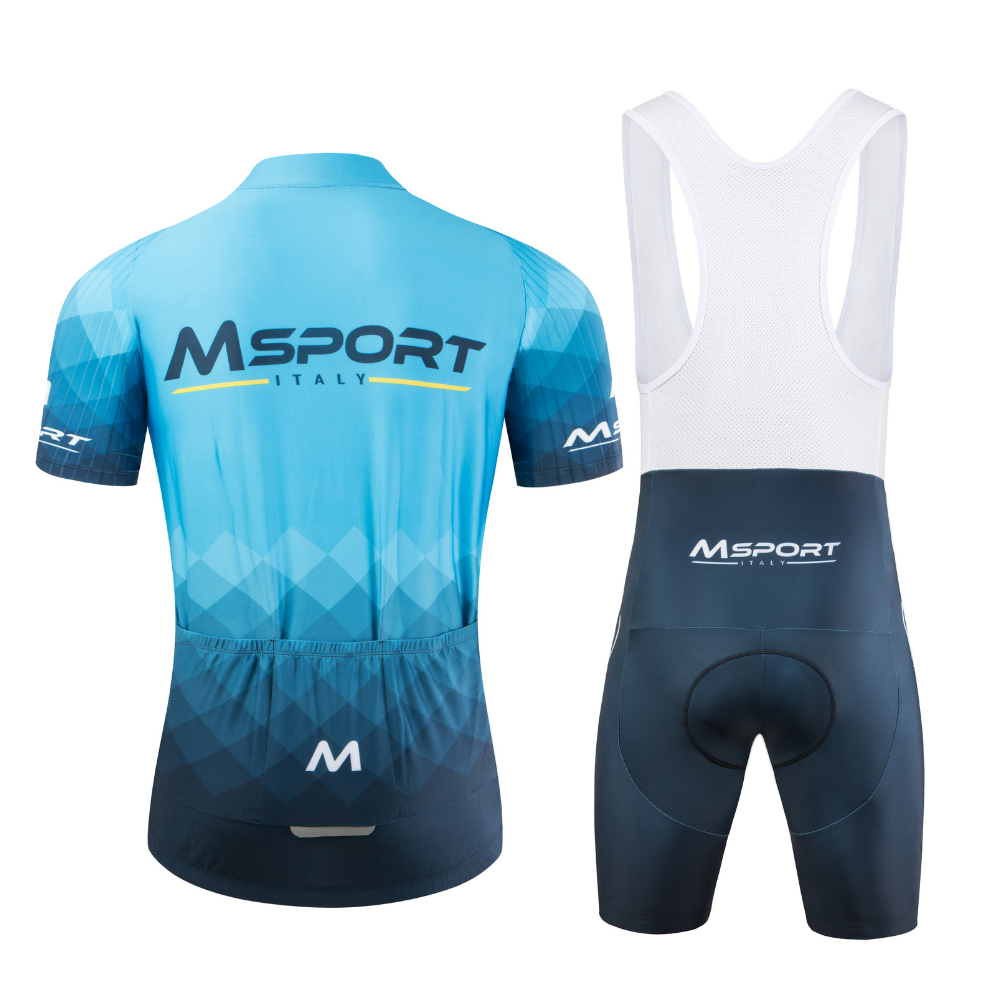 Maglia ciclismo con Pantaloncini imbottiti Gel - Msport 3
