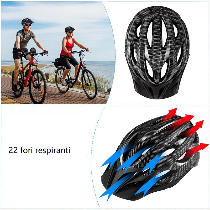 Cycling helmet with rear light